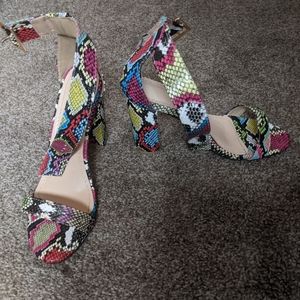 Snakeskin heels